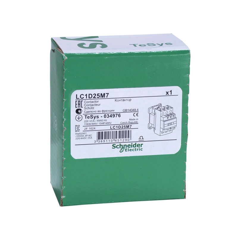 کنتاکتور 25 آمپر اشنایدر الکتریک مدل LC1D25M7