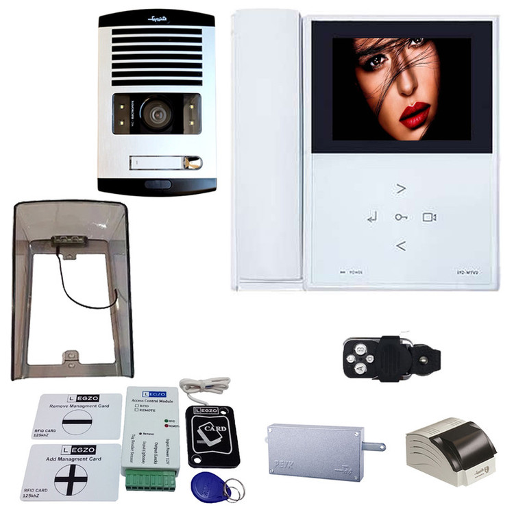 دربازکن تصویری الکتروپیک مدل FD1086/592/White/1 یک واحدی باماژول ریموت دار