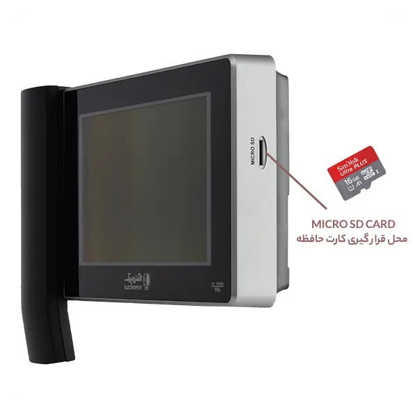 دربازکن تصویری لمسی الکتروپیک مدل 1195/996Blackx1