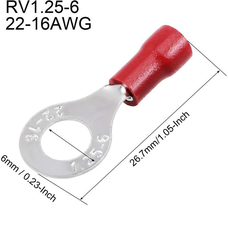 سرسیم تی.لاگ مدل RV1.25-6 بسته 100 عددی