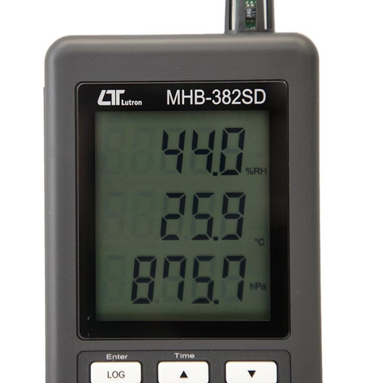 دیتالاگر دما و رطوبت و فشار دیجیتالی لوترون مدل MHB-382SD