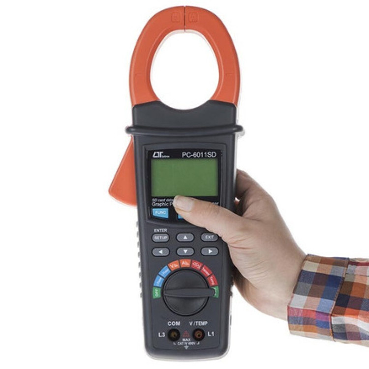 پاورآنالایزر کلمپی تکفاز و سه فاز لوترون مدل PC-6011SD