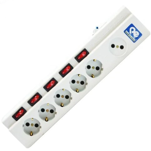 چند خانه فیوز دار 1 + 5 با کابل 1/8 متری پارت الکتریک