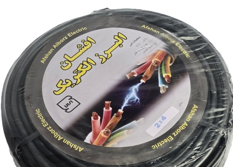 کابل برق افشان ۲ در ۴ با روکش PVC